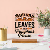 Feuilles d'automne Citrouilles S'il vous plaît Vin (Mariage)