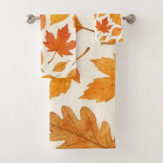 Feuilles d'automne classiques sur la saison blanch (En situation)