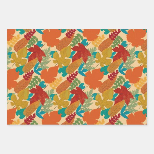 Feuilles d'automne colorées (Devant)