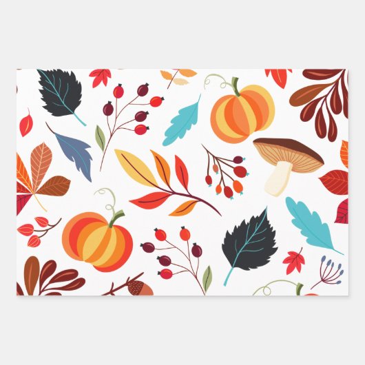Feuilles d'automne colorées (Devant)