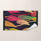 Feuilles d'automne colorées (Serviette à main)