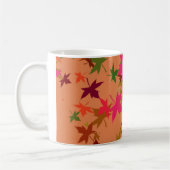 Feuilles d'automne colorées design café tasse (Gauche)