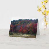 Feuilles d'automne colorées Nature Carte photo (Fleur jaune)