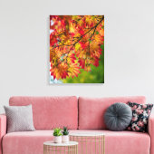 Feuilles d'automne colorées sur toile (Insitu(Salon))