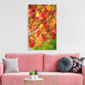 Feuilles d'automne colorées sur toile (Insitu(Salon))
