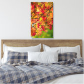 Feuilles d'automne colorées sur toile (Insitu(Chambre))