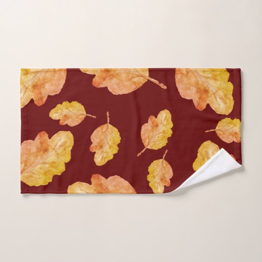 Feuilles d'automne confortables (Serviette à main)