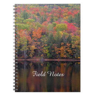 Feuilles d'automne Couleur de chute Scène Carnet s