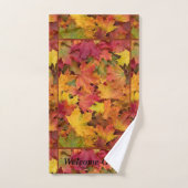 Feuilles d'automne Couleurs d'automne Invité Perso (Serviette à main)