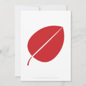 Feuilles d'automne dans Cherry Faire-part de maria (Dos)