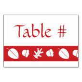 Feuilles d'automne dans la carte de table cerise (Dos)
