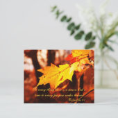 Feuilles d'automne dans la carte postale Poconos (Debout devant)