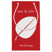 Feuilles d'automne dans le sac cadeau Cherry (Dos)