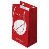 Feuilles d'automne dans le sac cadeau Cherry (Dos Angle)