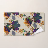 Feuilles d'automne dans les couleurs royales Ensem (Serviette à main)
