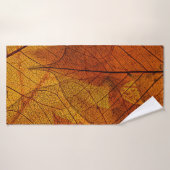 feuilles d'automne dans les détails automne, arriè (Serviette de bain)