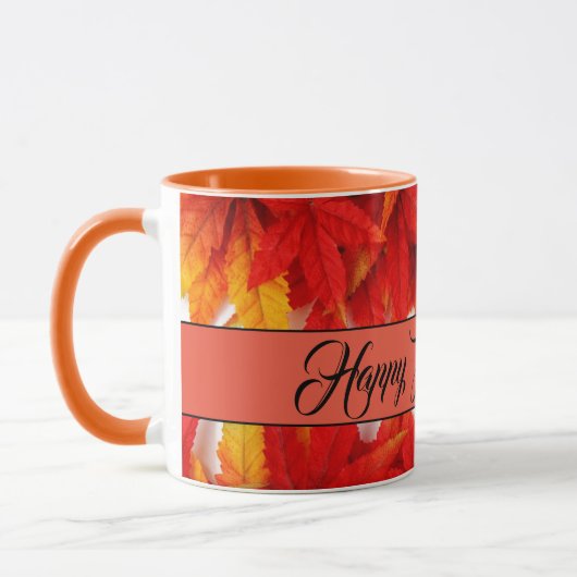 Feuilles d'automne de la Mug classique café (Gauche)