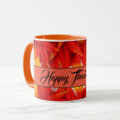 Feuilles d'automne de la Mug classique café (Devant gauche)