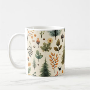 Feuilles d'automne de l'aquarelle de la Mug citrou