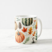Feuilles d'automne de l'aquarelle de la Mug citrou (Devant droit)