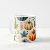 Feuilles d'automne de l'aquarelle de la Mug citrou (Devant gauche)