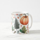 Feuilles d'automne de l'aquarelle de la Mug citrou (Devant droit)