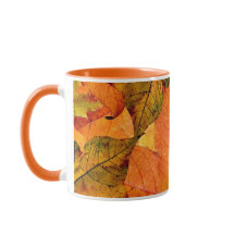 Feuilles D'Automne Décorées De Mug Pour Boissons C