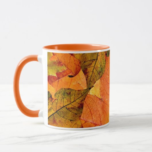 Feuilles D'Automne Décorées De Mug Pour Boissons C (Gauche)