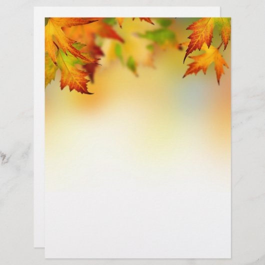 Feuilles d'automne d'or rouge Letton (Devant / Derrière)