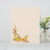 Feuilles d'automne dorées Letterhead (Debout devant)