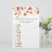 Feuilles d'automne - douche nuptiale émoticônes je (Debout devant)