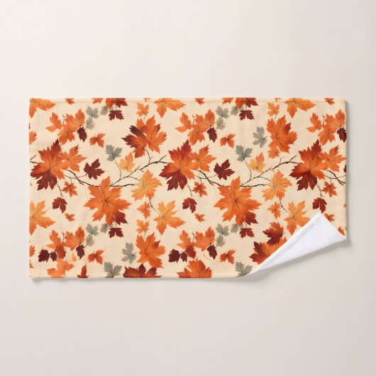 Feuilles d'automne - Élégance automne douce (Serviette à main)