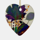 Feuilles d'automne en couleurs royales Ornement cé (Droite)