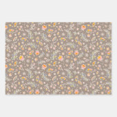 Feuilles d'automne en rose et vert (Devant)