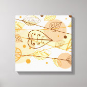 Feuilles d'automne en toile (Recto)