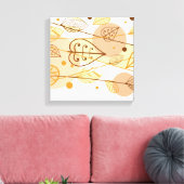Feuilles d'automne en toile (Insitu(Salon))
