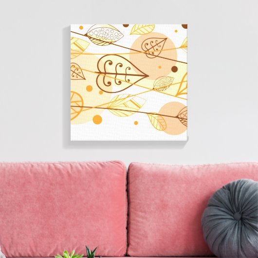 Feuilles d'automne en toile (Insitu(Salon))