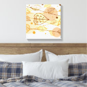 Feuilles d'automne en toile (Insitu(Chambre))