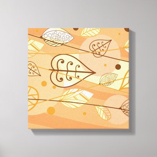 Feuilles d'automne en toile (Recto)