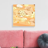 Feuilles d'automne en toile (Insitu(Salon))