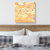 Feuilles d'automne en toile (Insitu(Chambre))