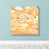 Feuilles d'automne en toile (Insitu (Plancher de Bois))