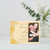 Feuilles d'automne - Enregistrer la carte de date (Debout devant)