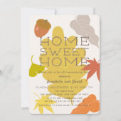 Feuilles d'automne et Acorn Invitation au réchauff (Devant)