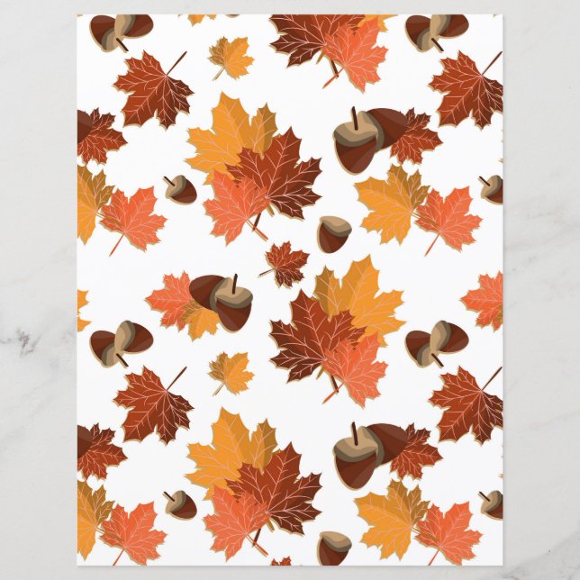 Feuilles d'automne et Acorns (Devant)