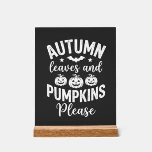 Feuilles d'automne et citrouilles s'il vous plaît_