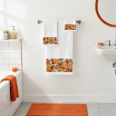 Feuilles d'automne et groupe de glands