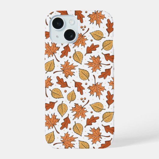 Feuilles d'automne et Motif d'Acorns (Verso)