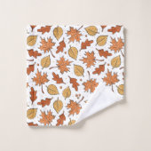 Feuilles d'automne et Motif d'Acorns (Gant de toilette)