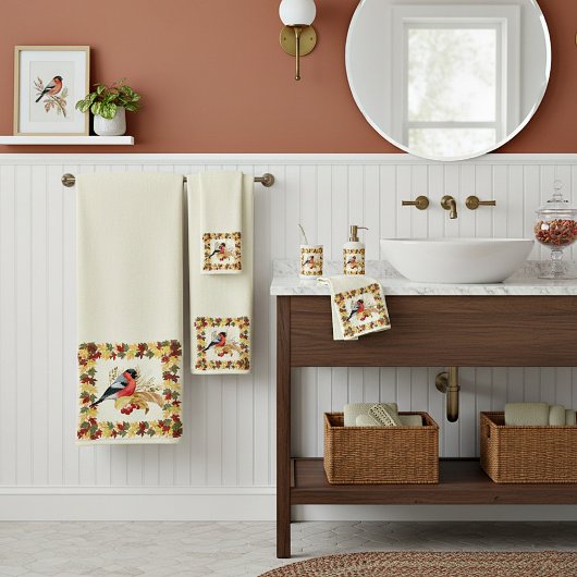 Feuilles d'automne et oiseaux